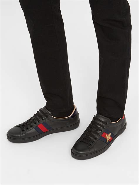 gucci bee shoes black|gucci bee shoes women's.